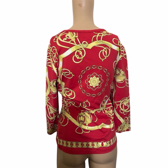 J. McLaughlin limited edition Red holiday top - Picture 2 of 7